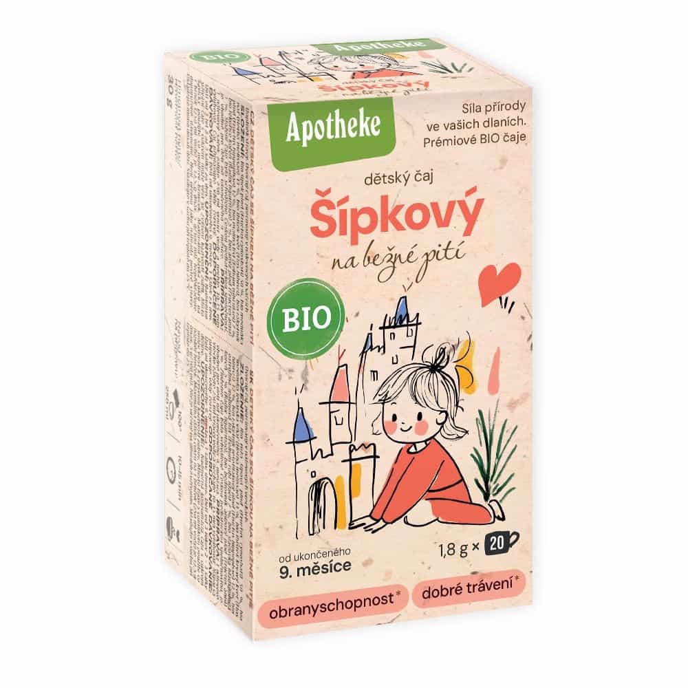 Apotheke Dětský ovocný čaj s šípkem BIO 20 sáčků