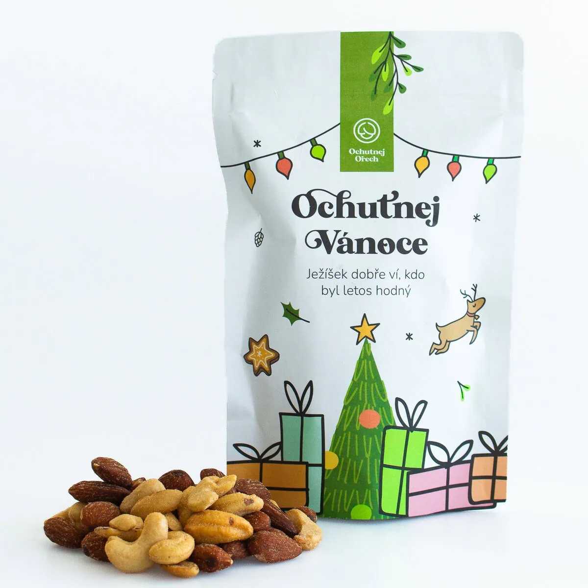 Ochutnej Vánoce - uzený mix mandlí a kešu