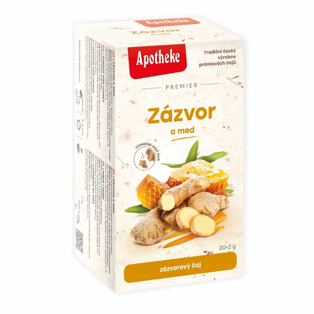 Apotheke Premiere Zázvor a med 20 sáčků