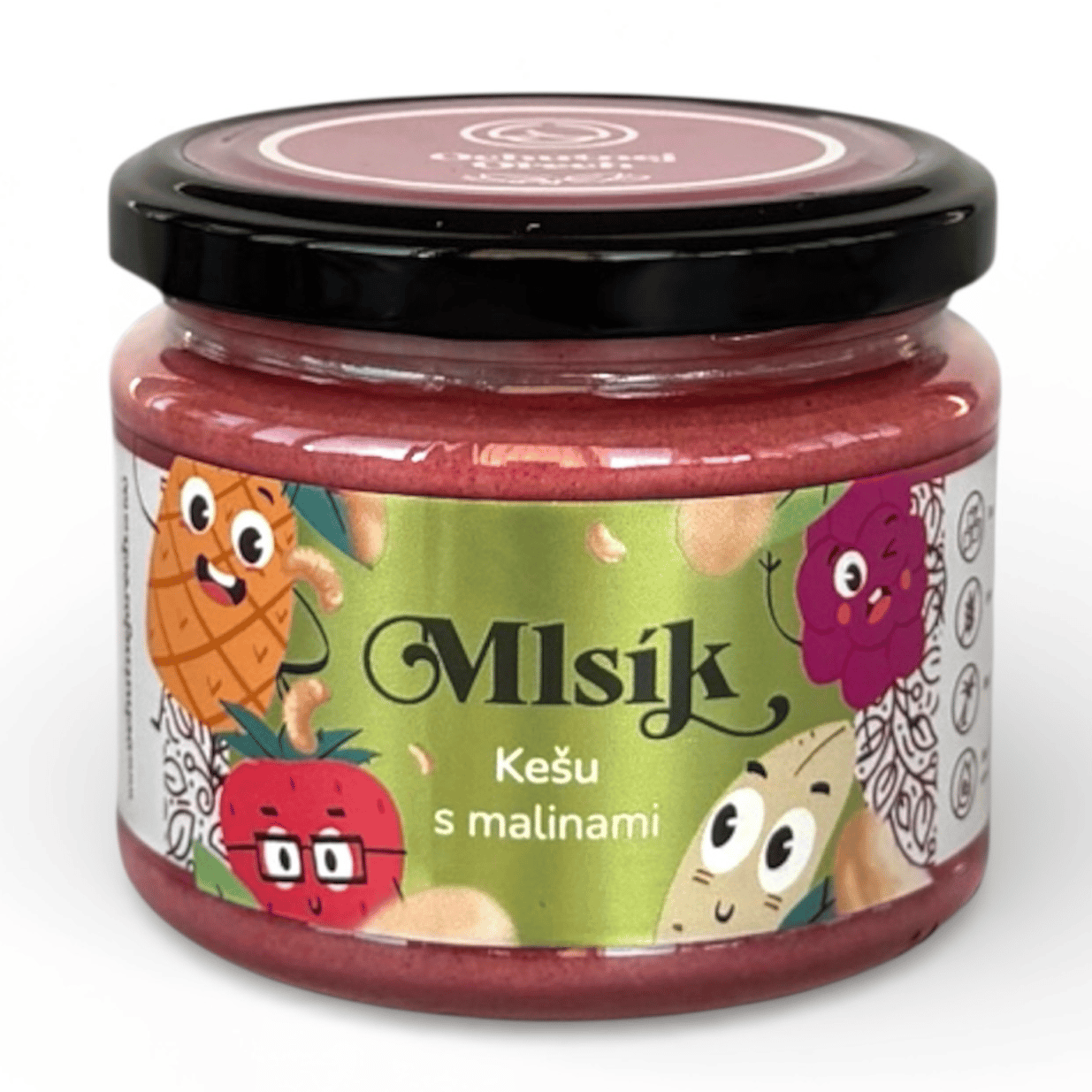 Mlsík kešu s malinami