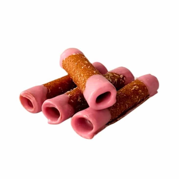 Jablečné truičky v jahodovém jogurtu