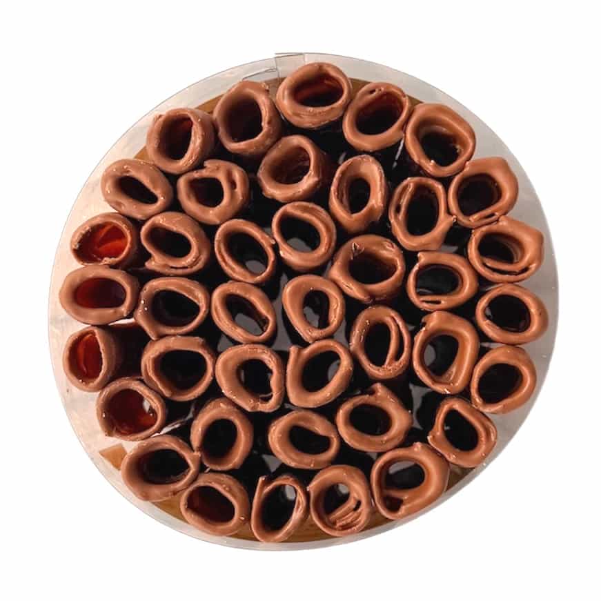 Jablečné trubičky máčené v ČOKOLÁDĚ BEZ CUKRU se sladidly