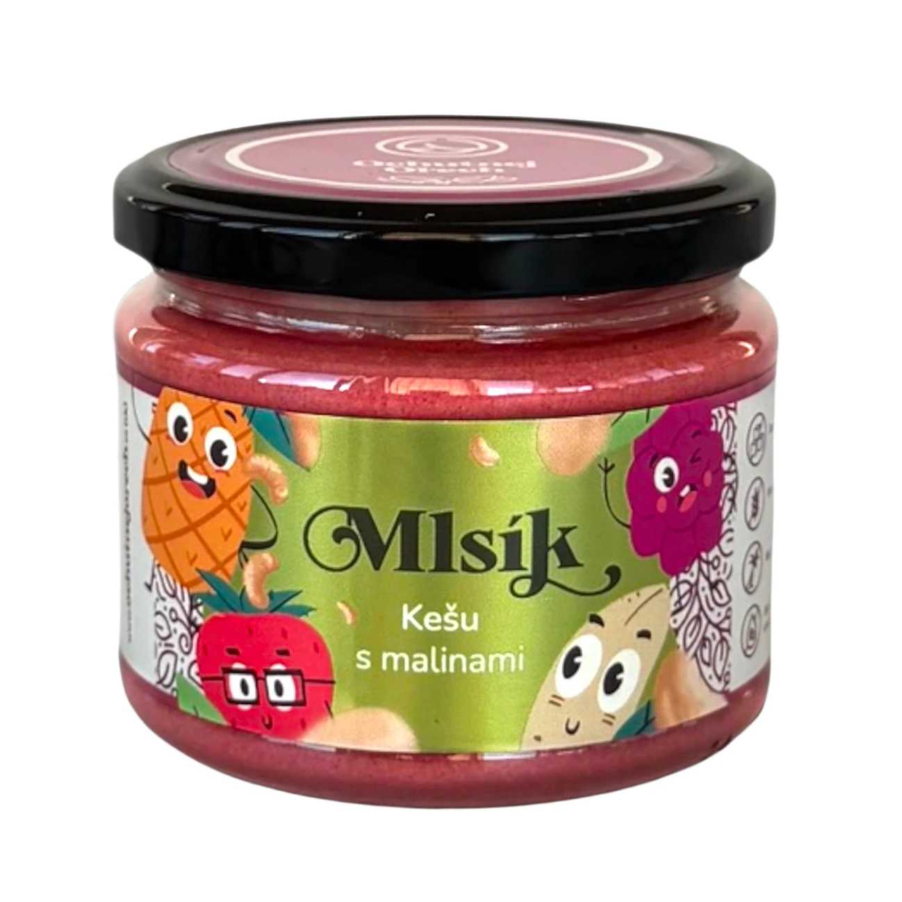 Mlsík kešu s malinami