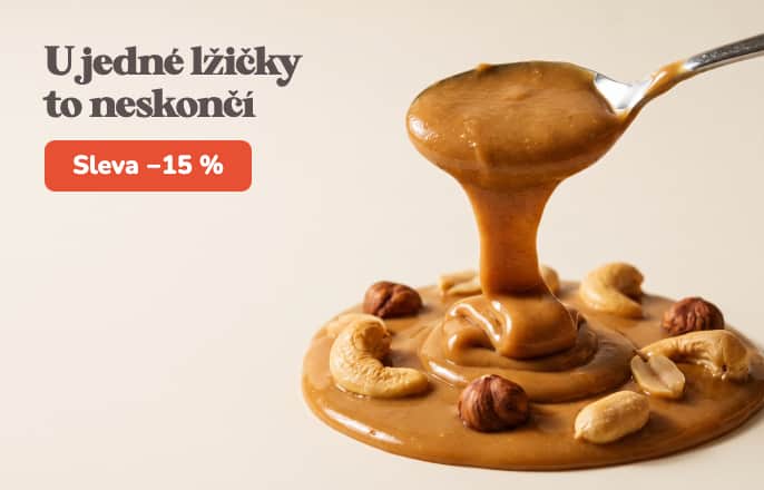Ořechová másla se slevou 15 %