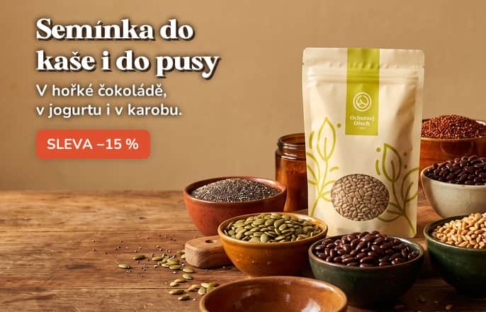 Semínka slaná i sladká se slevou -15 %