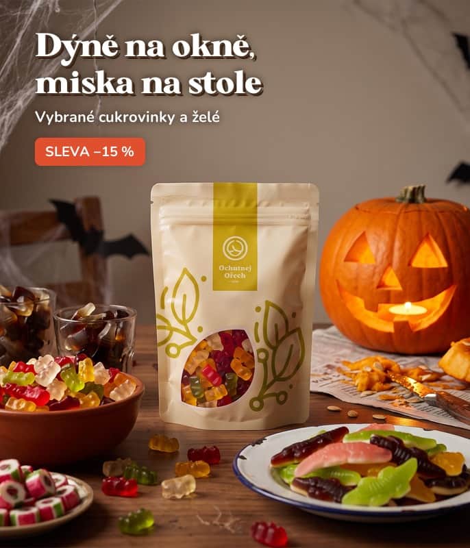 Halloween, sladkosti se slevou -15 %