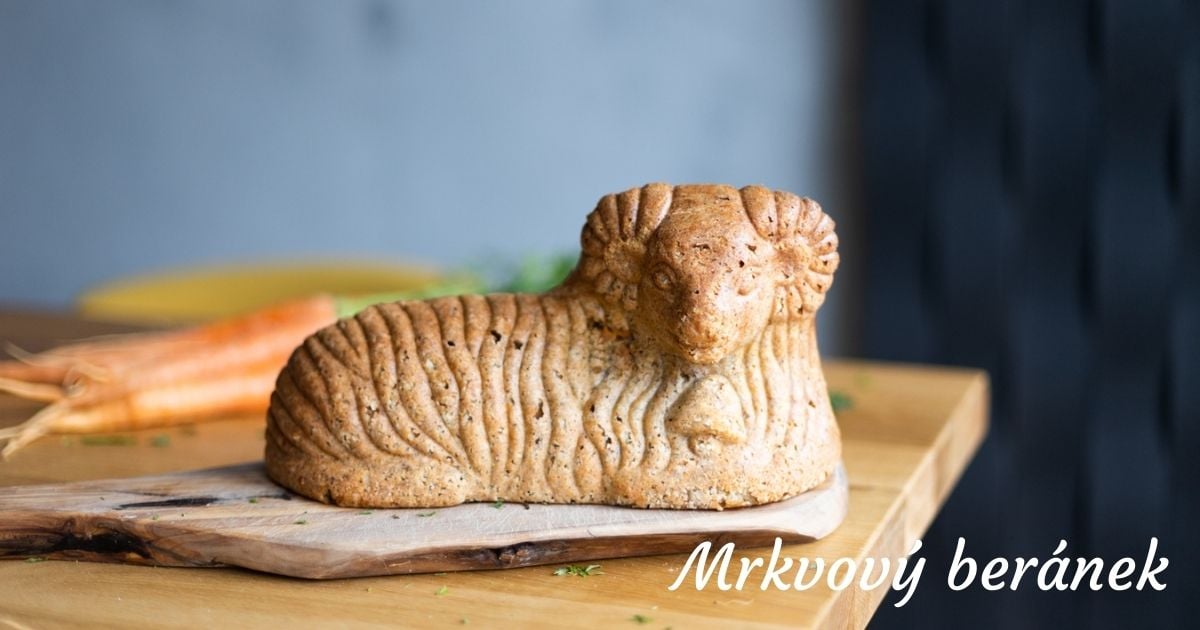 Recept na zdravého mrkvového beránka s vlašskými ořechy