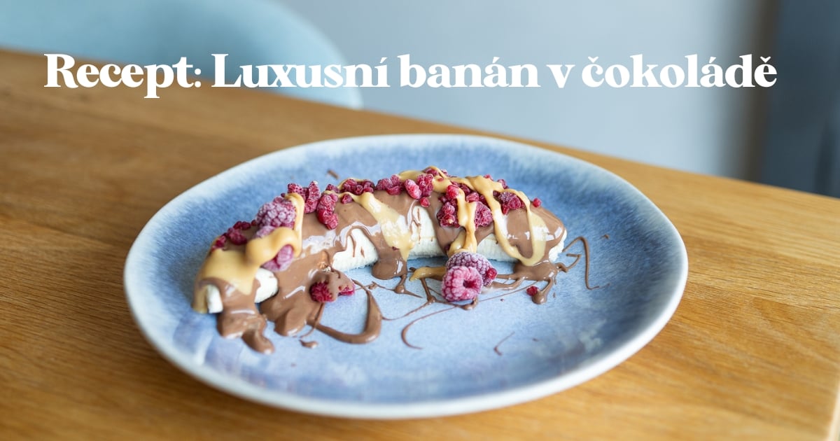 Recept na luxusní banán v čokoládě – dezert do 15 minut