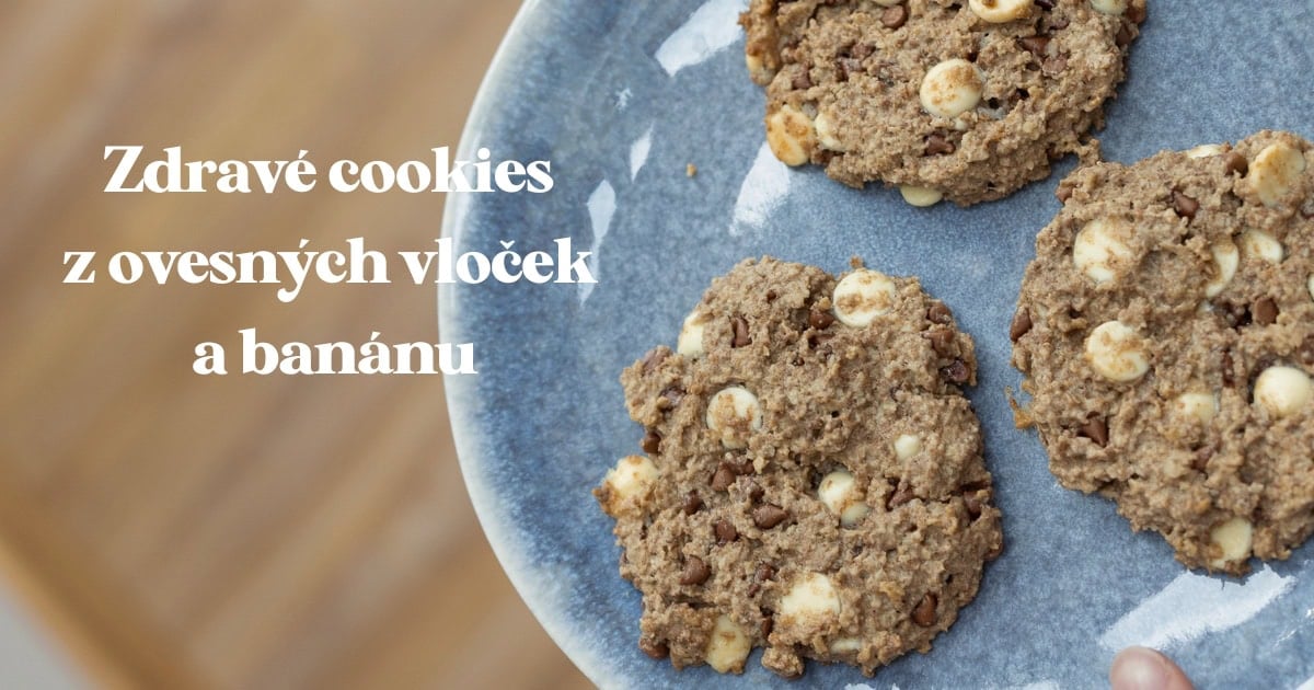 Recept na zdravé cookies z banánu a ovesných vloček – extrémně vláčné