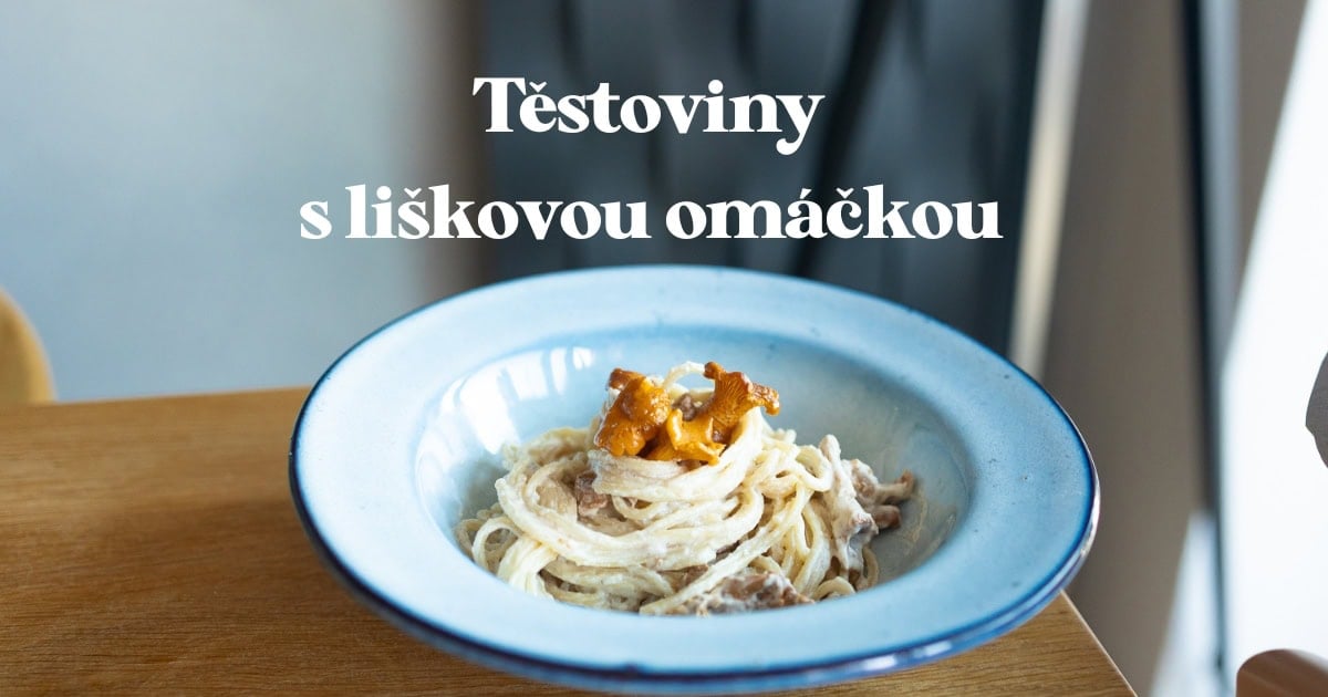 Recept: Těstoviny s liškovou omáčkou (vegan, bez laktózy)