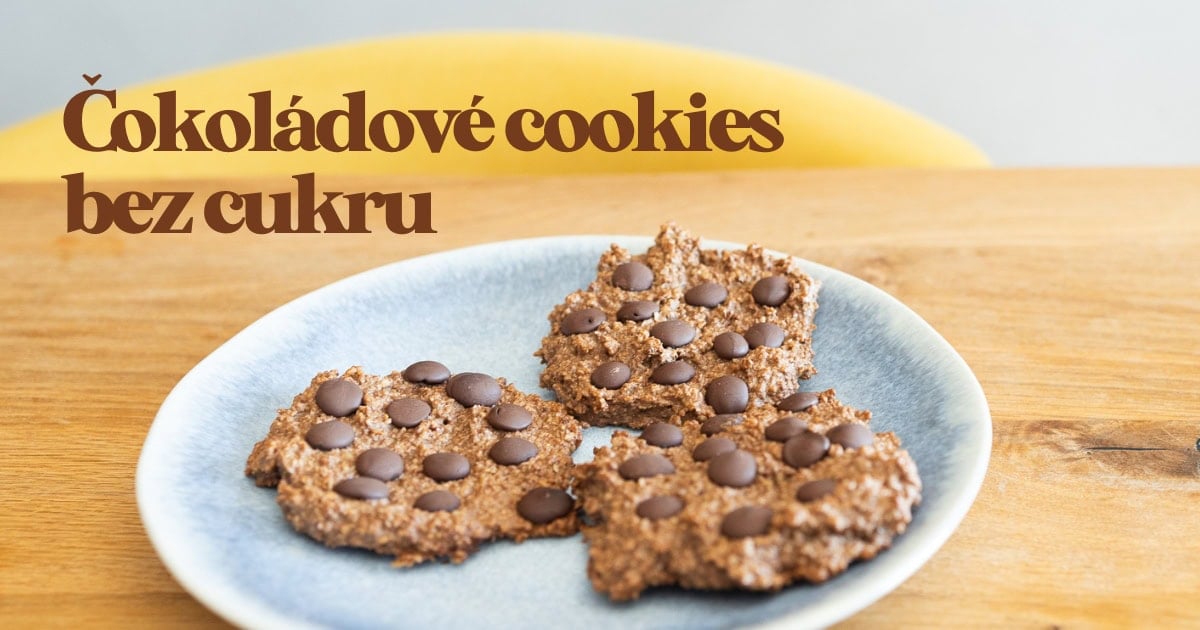Recept na zdravé a vláčné čokoládové cookies bez cukru a bez lepku - Ochutnej Ořech