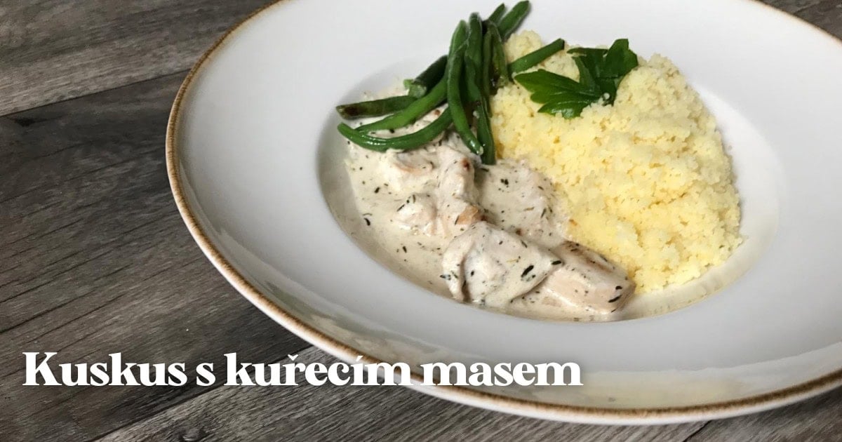 Kuskus s kuřecím masem ve smetanové omáčce