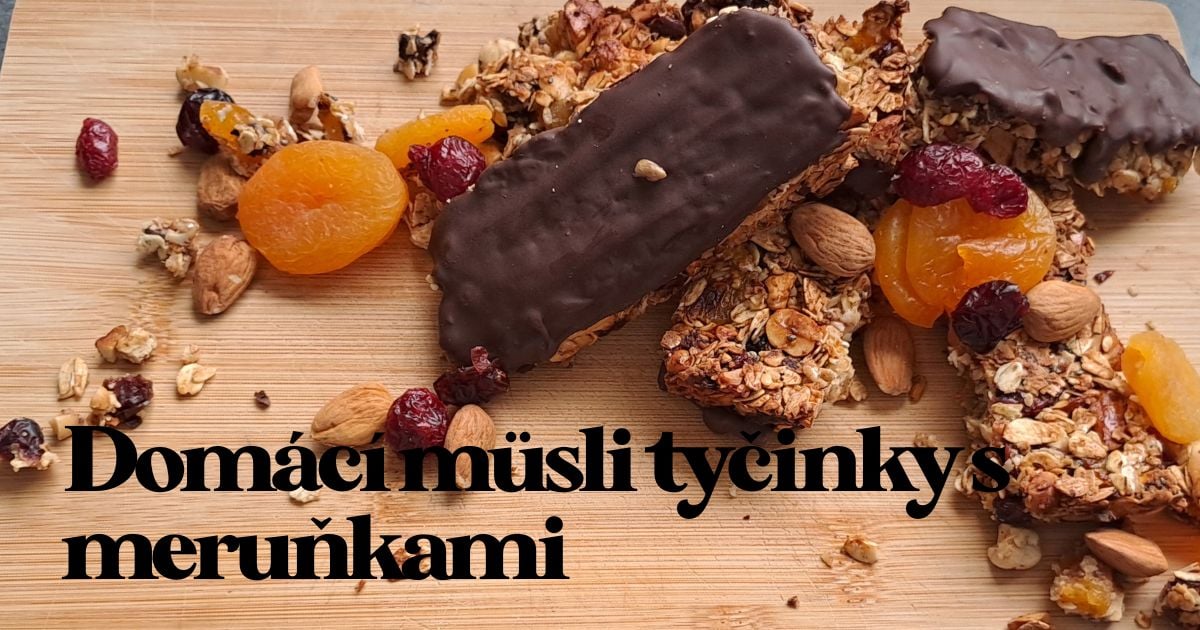 Nejlepší domácí fit müsli tyčinky se sušenými meruňkami