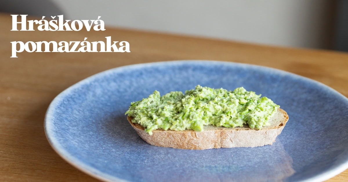 Recept: Dokonalá hrášková pomazánka s mátou