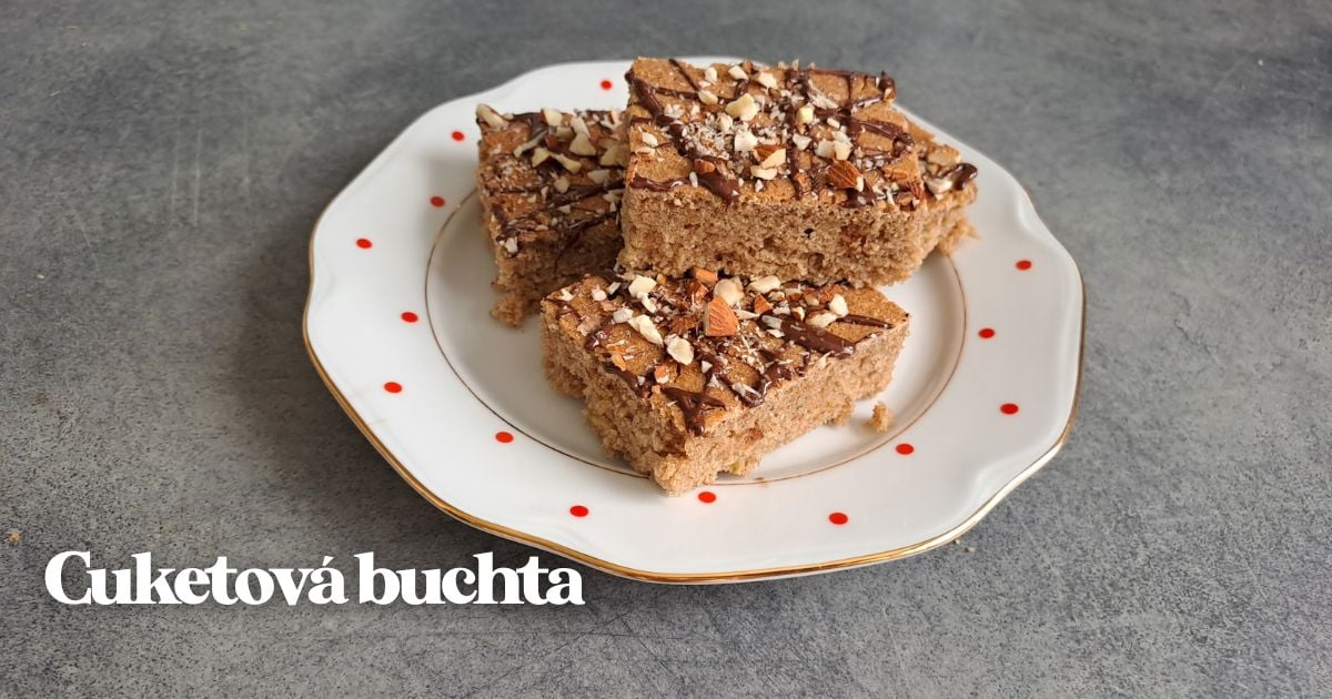 Recept: Cuketová buchta na plech