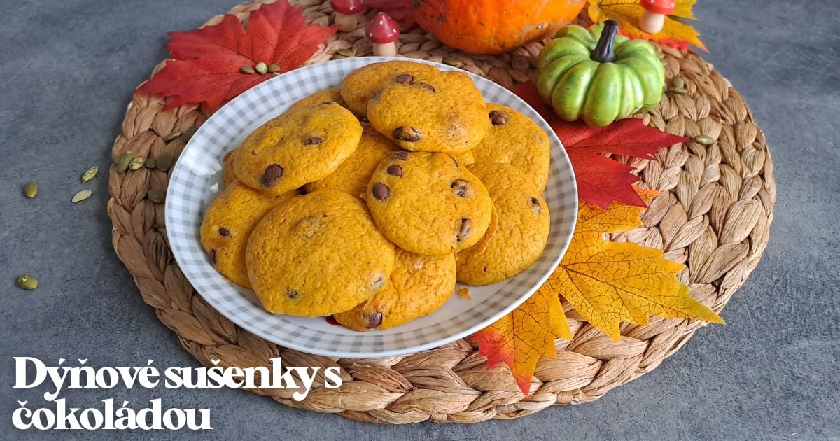 Recept: Zdravé dýňové sušenky s čokoládou