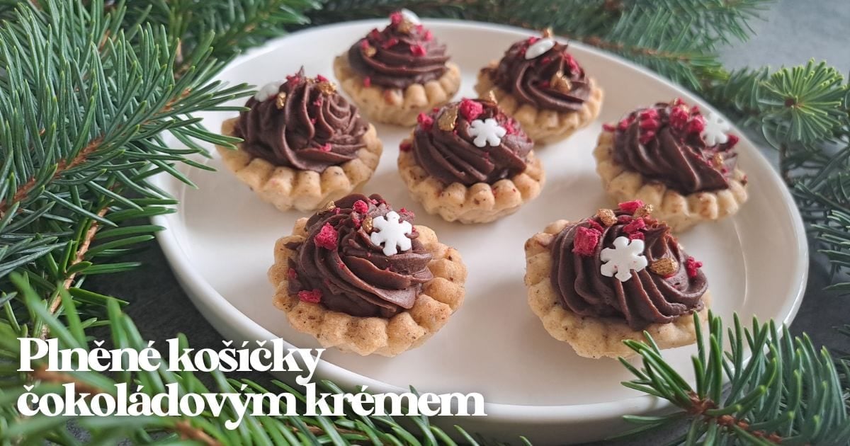 Recept: Plněné košíčky s čokoládovým krémem