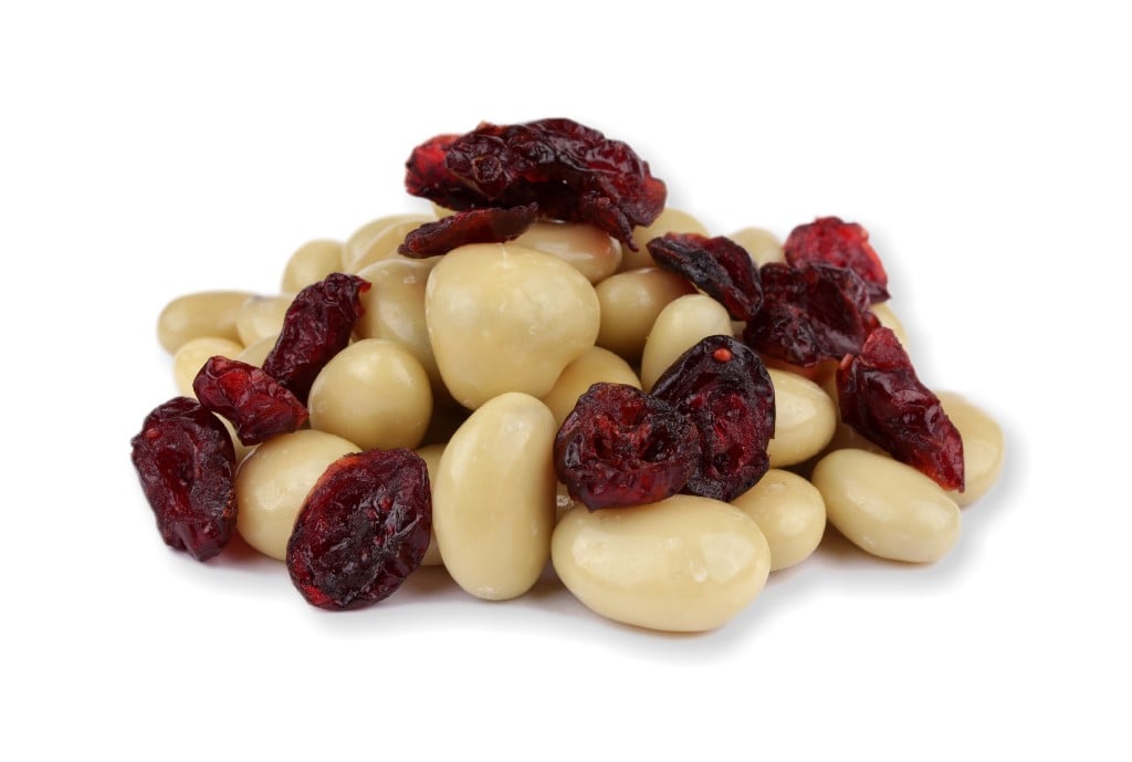 sušené brusinky v jogurtu