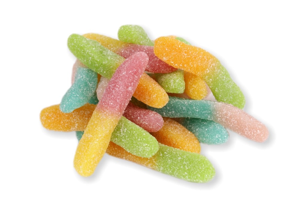 Želé Neonoví červi kyselí