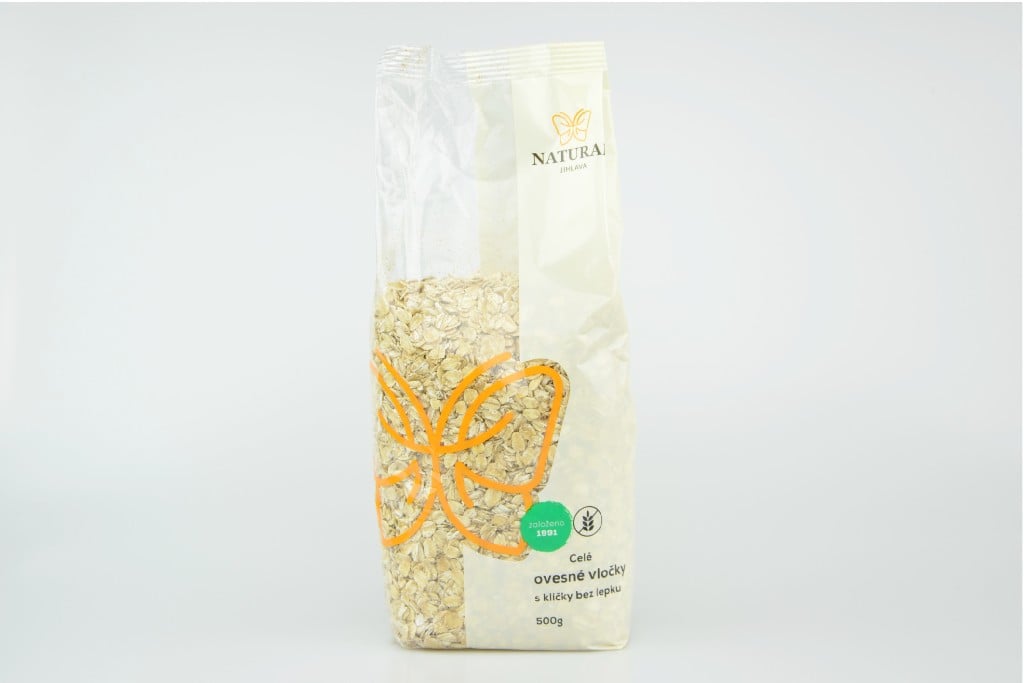 Vločky ovesné CELÉ s klíčky bez lepku Anglie Natural 500g