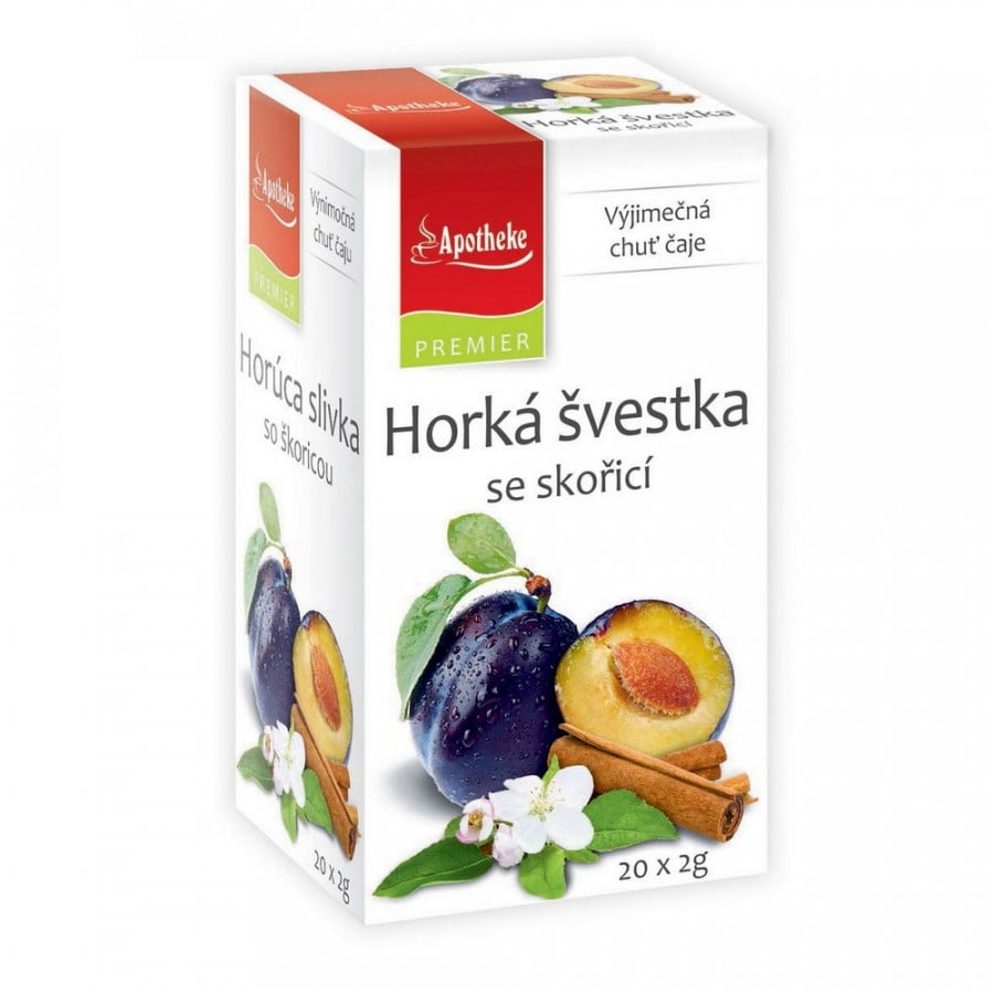 Apotheke Premiere Horká švestka se skořicí 20 sáčků