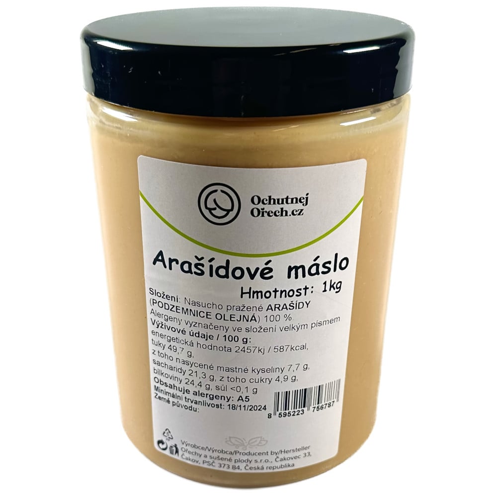 100% Arašídové máslo jemné