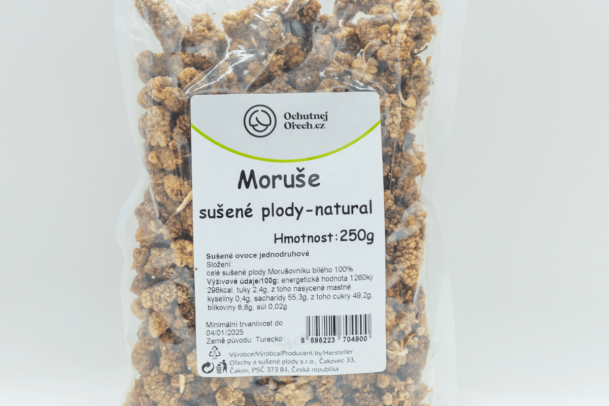 sušená moruše bílá