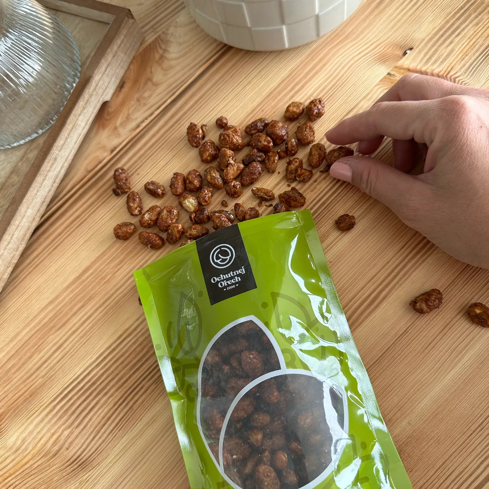 pistácie a slaný karamel