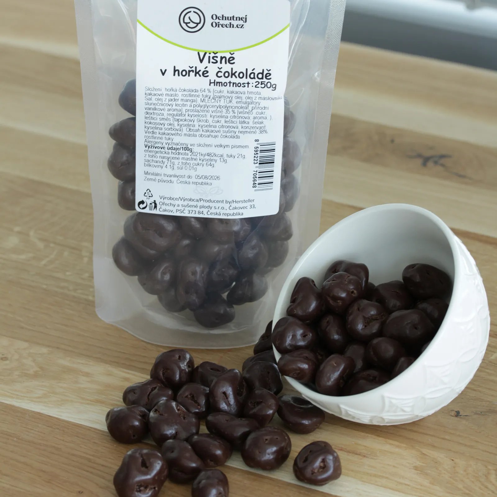 sušené višně v čokoládě