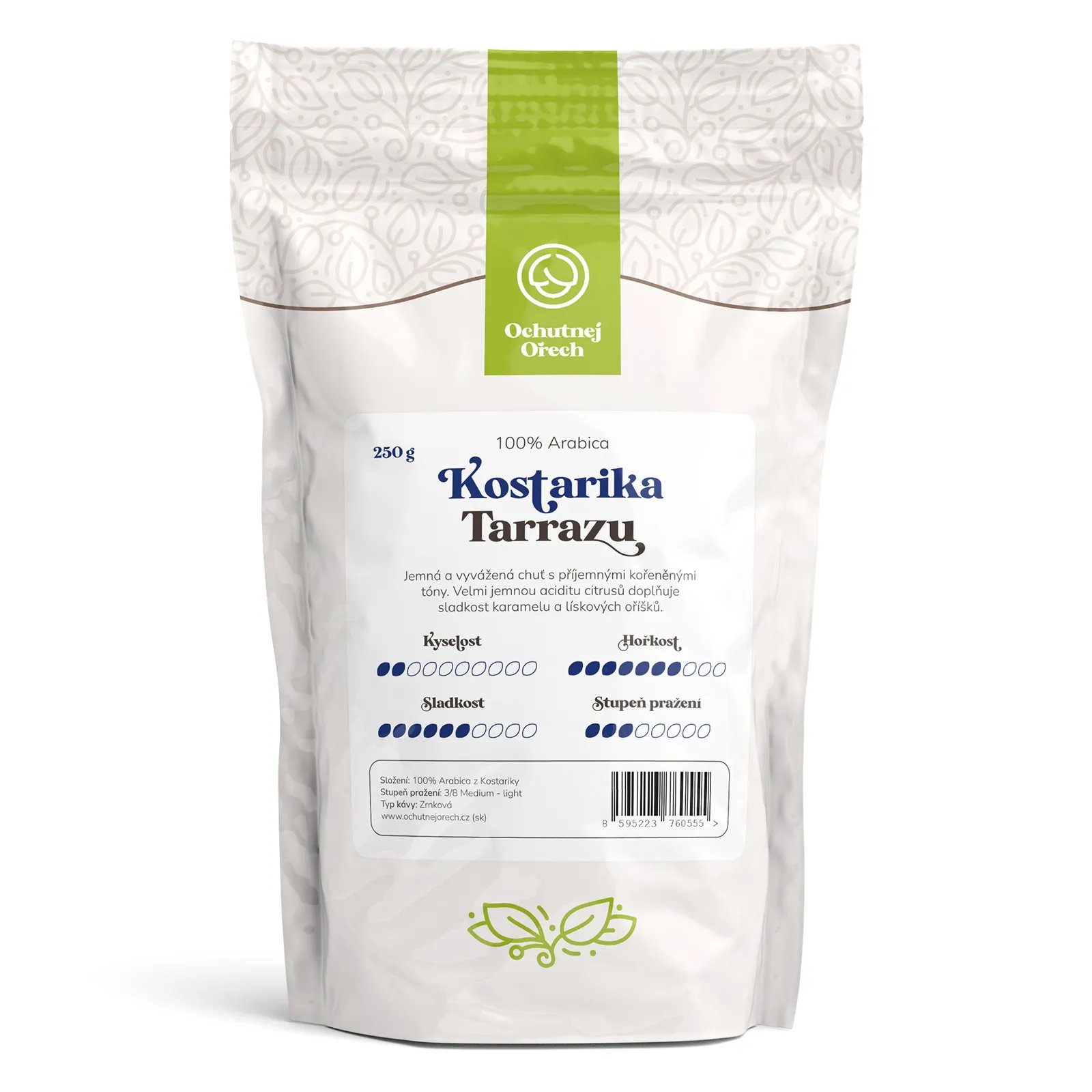 Káva Ochutnej Ořech Kostarika Tarrazu – zrnková