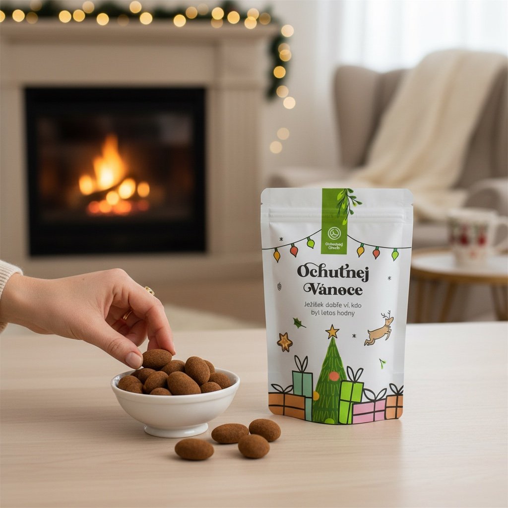 Ochutnej Vánoce - Mandle se skořicí v mléčné čokoládě