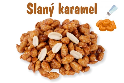 Levně Ochutnej Ořech Arašídy SLANÝ KARAMEL