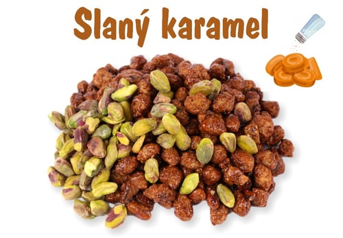 Levně Ochutnej Ořech Pistácie jádra SLANÝ KARAMEL