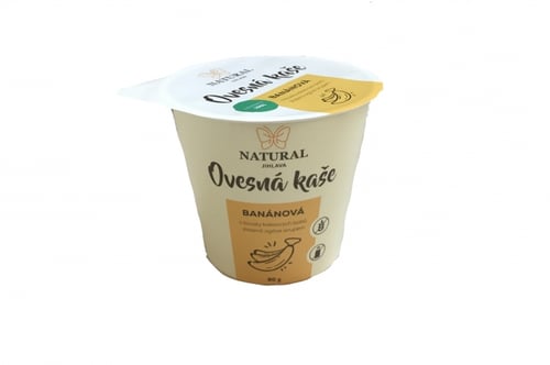 Natural Jihlava Ovesná kaše bez lepku banánová – Natural 80g