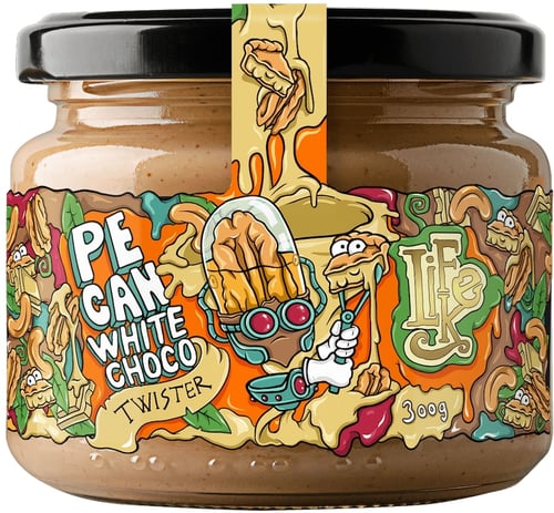 Levně LifeLike Pecan White Choco Twister 300g