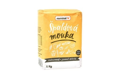 Levně Nominal Špaldová mouka celozrnná, jemně mletá 1kg