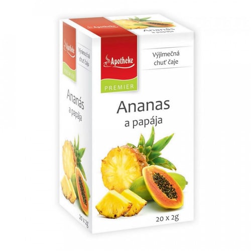 Levně Apotheke Čaj Ananas a papája 20 sáčků