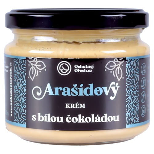 Levně Ochutnej Ořech Arašídové máslo s bílou čokoládou 300g