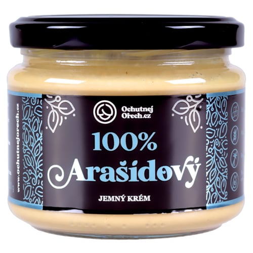 Levně Ochutnej Ořech 100% Arašídové máslo jemné 1 kg