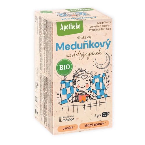 Levně Apotheke Dětský ovocný čaj s meduňkou BIO 20 sáčků