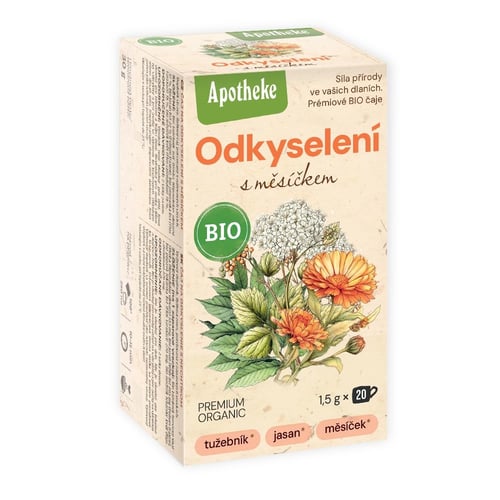 Levně Apotheke Čaj na odkyselení s měsíčkem BIO 20 sáčků