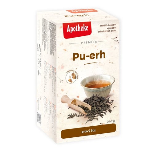Levně Apotheke Pu-erh čistý černý čaj 20 sáčků