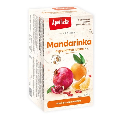 Levně Apotheke Mandarinka a granátové jablko 20 sáčků