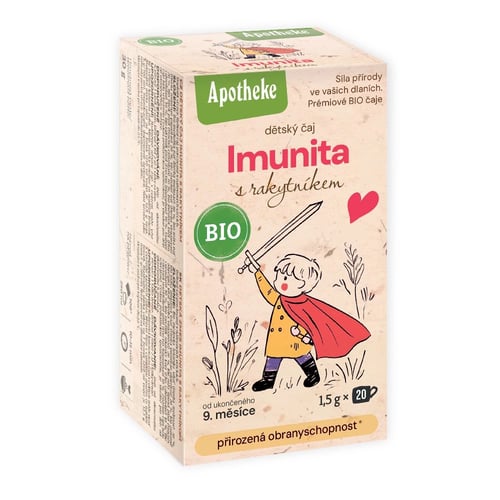 Levně Apotheke Dětský bylinný čaj Imunita s rakytníkem BIO 20 sáčků