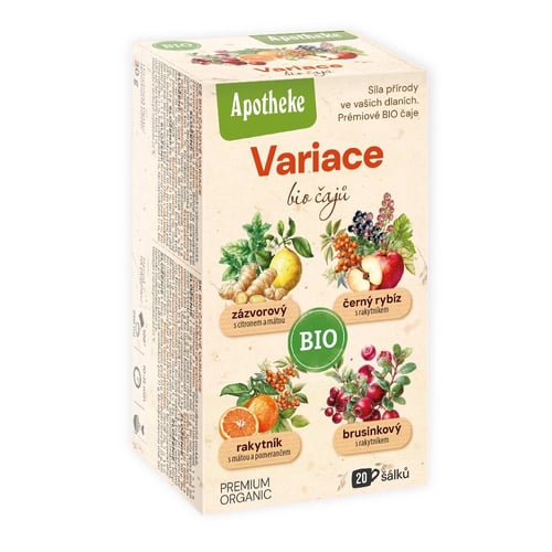 Levně Apotheke Čajové variace 4v1 BIO 20 sáčků