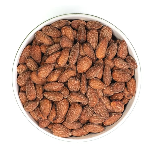 Levně Ochutnej Ořech Mandle jádra pražená UZENÁ, 23-25 VELKÁ 1 kg