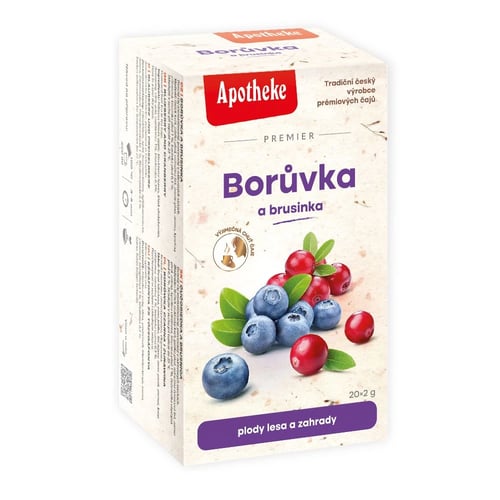 Levně Apotheke Premier Intense Borůvka a brusinka 20 sáčků